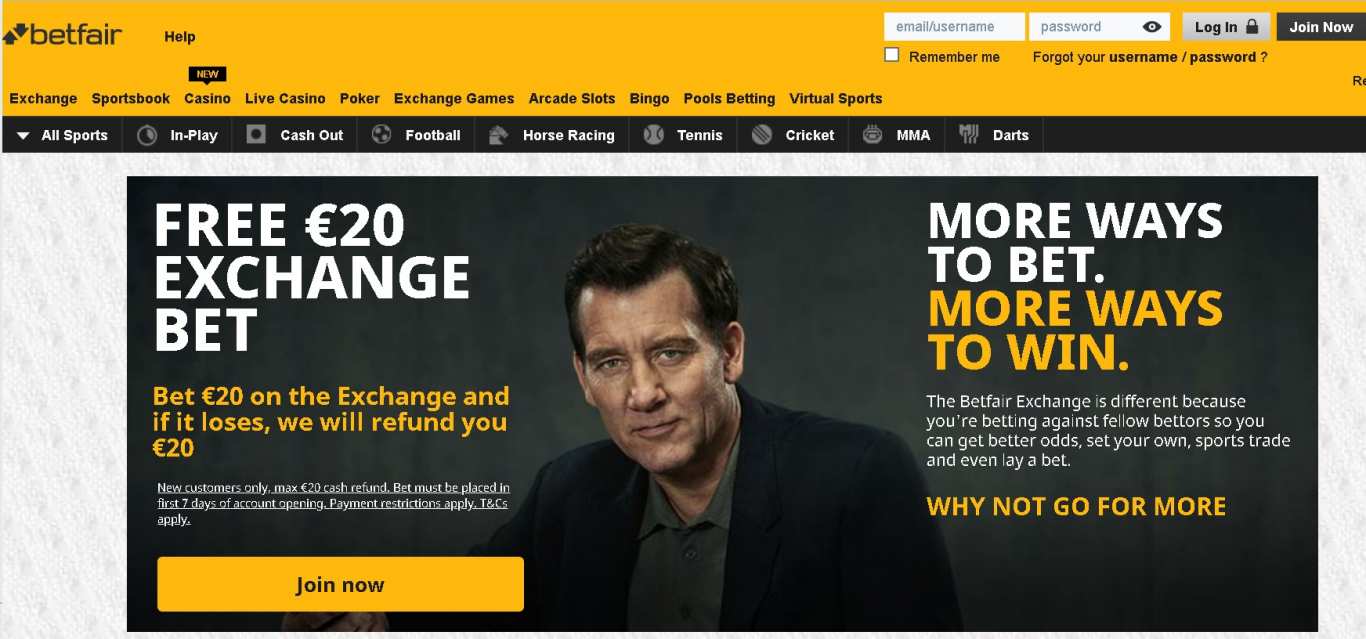 Betfair site