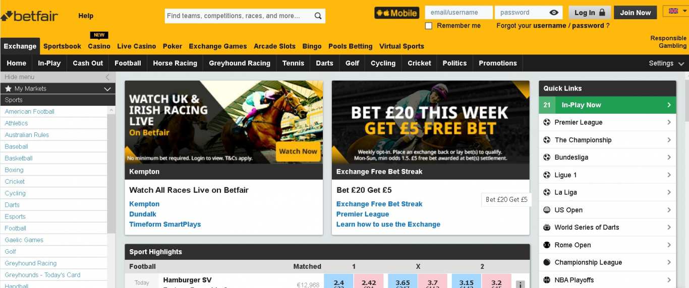 Betfair Viewer