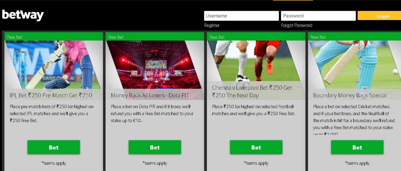 Betway promo codes bonuses