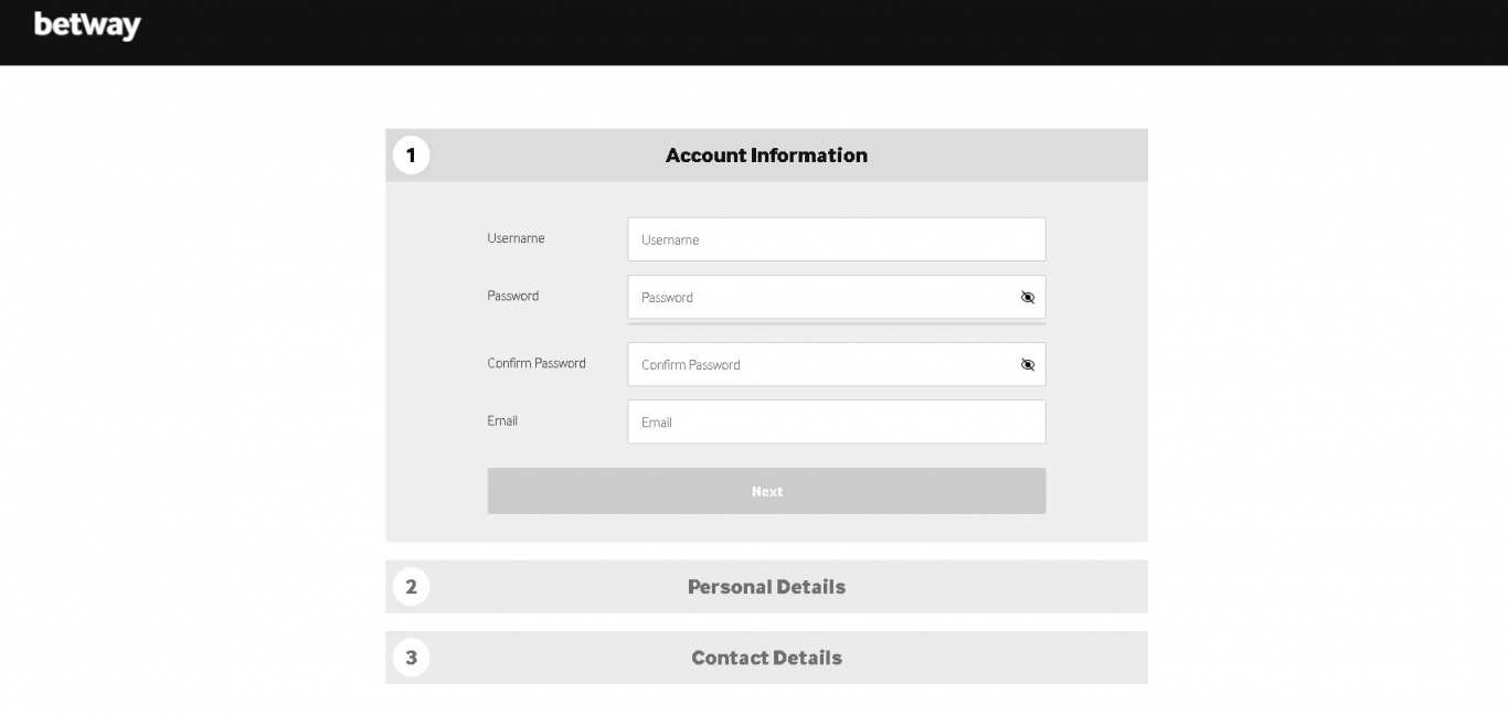 Betway register